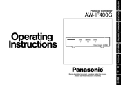 Panasonic AW-IF400G Bedienungsanleitung