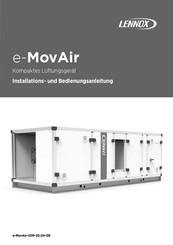Lennox e-MovAir eM18AH110 Installations- Und Bedienungsanleitung