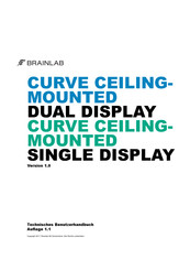 Brainlab Curve ceiling-mounted single display Technisches Benutzerhandbuch
