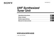 Sony WRR-855B/62 Bedienungsanleitung
