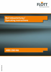 Flott HBS 250 HA Betriebsanleitung