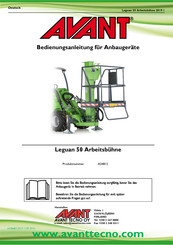 AVANT Leguan 50 Bedienungsanleitung