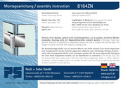 Pauli + Sohn 8164ZN Montageanleitung