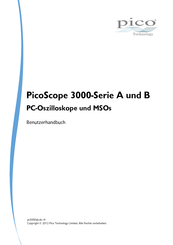 PICO PicoScope 3000 B Serie Benutzerhandbuch