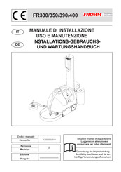 Fromm FR350 Installations-Gebrauchs-Und Wartungs