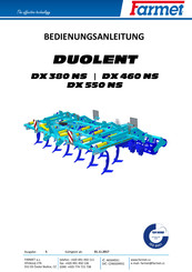 Farmet DUOLENT DX 550 NS Bedienungsanleitung