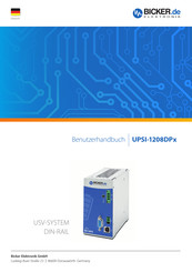Bicker Elektronik UPSI-1208DP3 Benutzerhandbuch