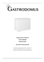 Gastrodomus ME-255 Installations-, Bedienungs- Und Wartungsanleitung