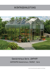 Gartenpro Saphir Serie Montageanleitung