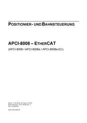 Addi-Data APCI-8008e-EC Handbuch