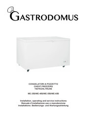 Gastrodomus ME-650 Installations-, Bedienungs- Und Wartungsanleitung