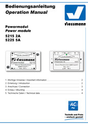 Viessmann 5215 2A Bedienungsanleitung