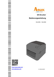 Argox D4-Serie Bedienungsanleitung