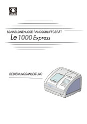Nidek Le 1000 Express Bedienungsanleitung