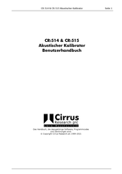 Cirrus CR:514 Benutzerhandbuch