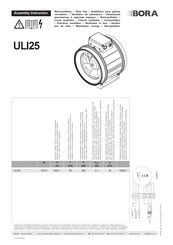 bora ULI25 Montageanleitung