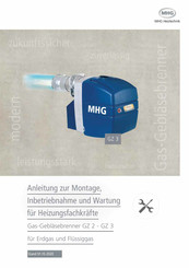 MHG GZ 3.0 Anleitung Zur Montage, Inbetriebnahme Und Wartung