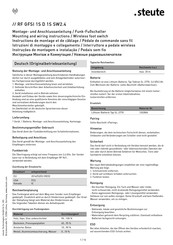 steute RF GFSI 1S D 1S SW2.4 Montage- Und Anschlussanleitung