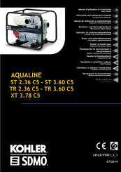 Kohler SDMO AQUALINE TR 3.60 C5 Benutzer- Und Wartungshandbuch