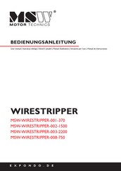 MSW WIRESTRIPPER-001-370 Bedienungsanleitung