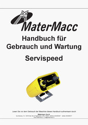 Matermacc SERVISPEED Handbuch Für Gebrauch Und Wartung