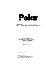 Polar B3T Bedienerhandbuch