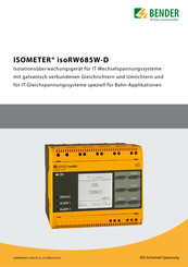 Bender isoRW685W-D Kurzanleitung
