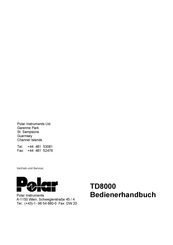 Polar TD8000 Bedienerhandbuch