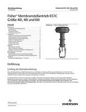 Emerson Fisher 657C 60i Betriebsanleitung