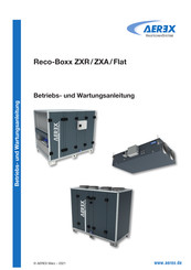 aerex Reco-Boxx 1800 ZXR Betriebs- Und Wartungsanleitung