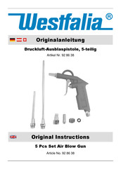 Westfalia 92 86 38 Originalanleitung