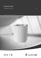 SystemAir SAVE VTC 300 Installationsanleitung