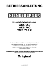Kienesberger WKS 700 Betriebsanleitung