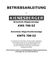 Kienesberger KWTS 700 EZ Betriebsanleitung