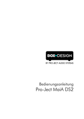 Pro-Ject Audio Systems DS2 Bedienungsanleitung
