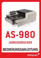 Neopost AS-980 Bedienungsanleitung