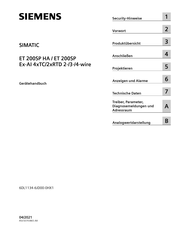 Siemens Ex-AI 4xTC/2xRTD Gerätehandbuch