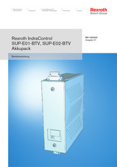 Bosch Rexroth IndraControl SUP-E01-BTV Betriebsanleitung