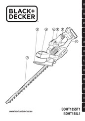 Black+Decker BDHT185L1 Bersetzung Der Ursprünglichen Bedienungsanleitung