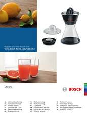 Bosch MCP7-Serie Gebrauchsanleitung
