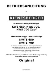 Kienesberger KWTS 700 Betriebsanleitung