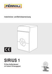 Ferroli Sirius 1 6/40 Installations- Und Betriebsanweisung