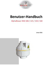 RadonTec AlphaBlower RAD 125 Benutzerhandbuch