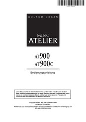 Roland Atelier Serie Bedienungsanleitung