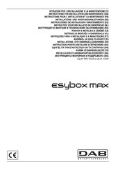DAB ESYBOX MAX 60/120T Installations- Und Wartungsanleitungen