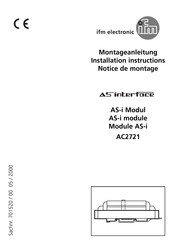 IFM Electronic AC2721 Montageanleitung