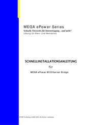 MSI MEGA ePower 85 Schnellinstallationsanleitung