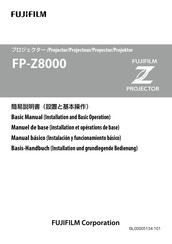 FujiFilm FP-Z8000 Basishandbuch