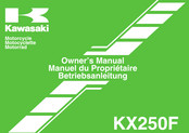Kawasaki 2009 KX250F Betriebsanleitung