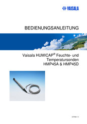 Vaisala HMP45A Betriebsanleitung